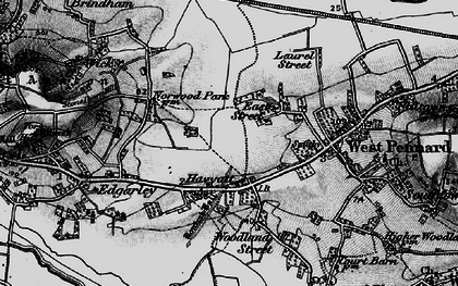 Old map of East Street in 1898