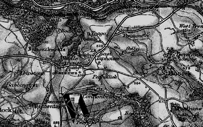 Old map of East Taphouse in 1896
