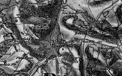 Old map of East Tisted in 1895