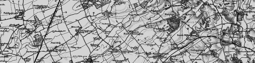 Old map of East Torrington in 1899