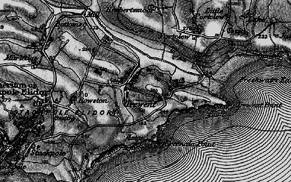 Old map of East Trewent in 1898