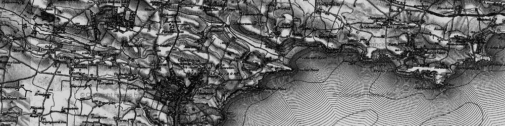 Old map of East Trewent in 1898