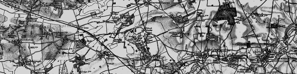 Old map of East Walton in 1898
