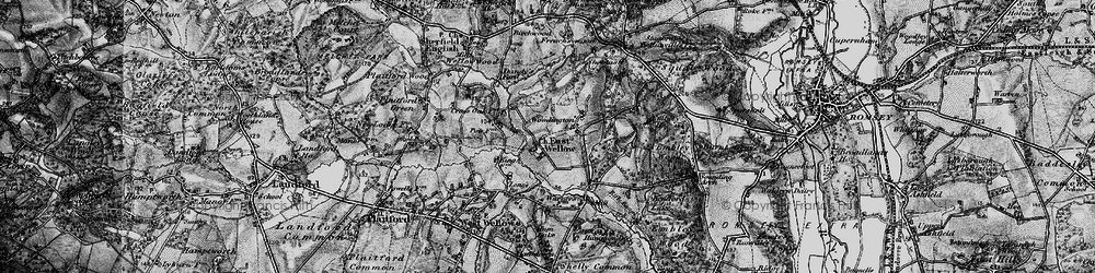 Old map of East Wellow in 1895