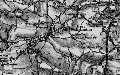 Old map of East Williamston in 1898