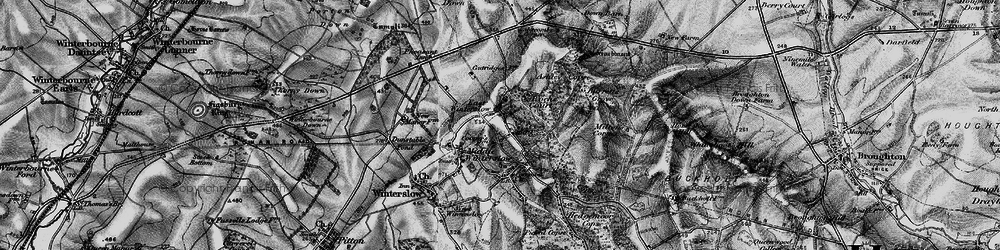 Old map of Burretts Grove in 1895