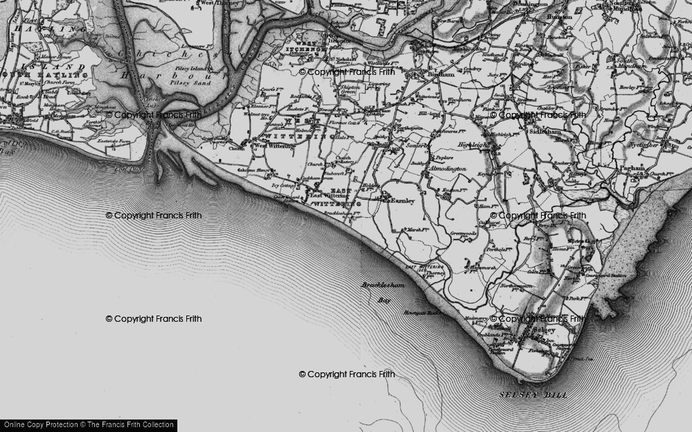 Old Map of East Wittering, 1895 in 1895