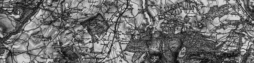 Old map of East Woodlands in 1898
