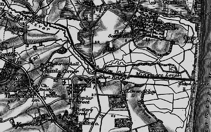 Old map of Westleton Walks in 1898