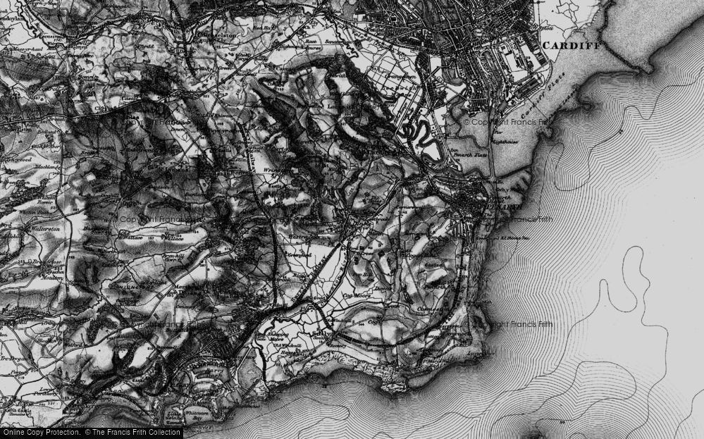 Old Map of Eastbrook, 1898 in 1898