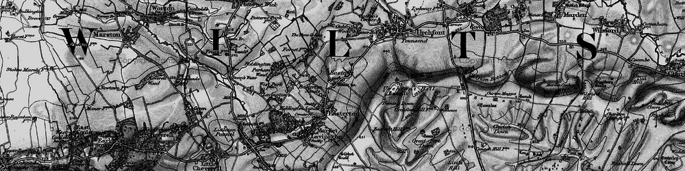 Old map of Eastcott in 1898