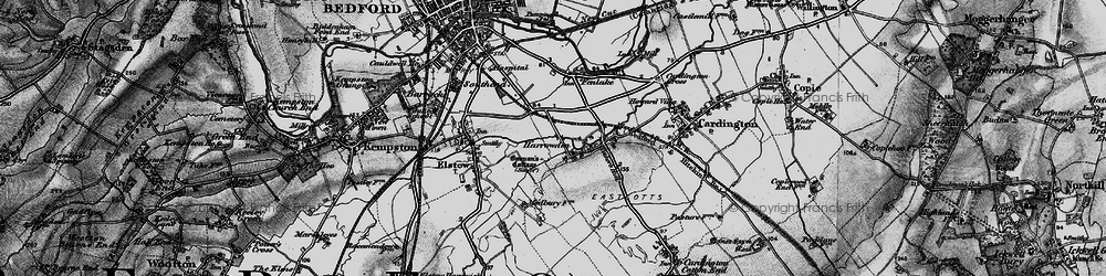 Old map of Eastcotts in 1896