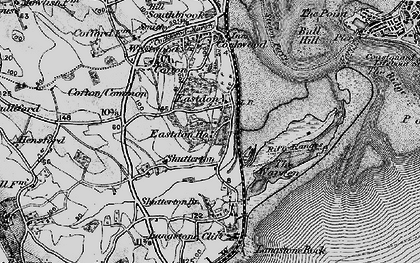 Old map of Eastdon in 1898