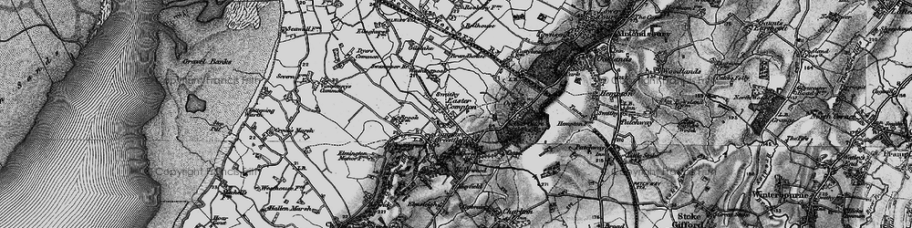 Old map of Easter Compton in 1898