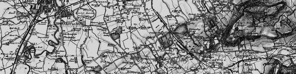 Old map of Easterside in 1898