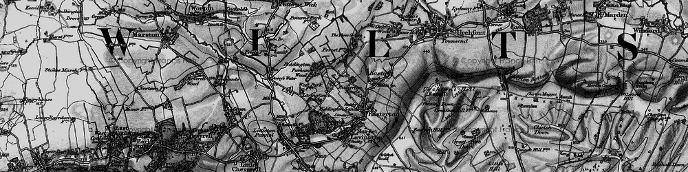 Old map of Easterton Sands in 1898