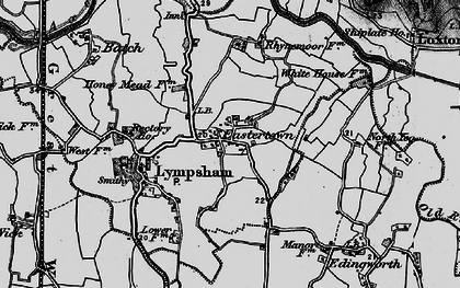 Old map of Eastertown in 1898