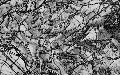 Old map of Bagger Wood in 1896