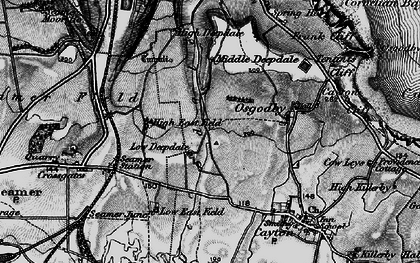 Old map of White Nab in 1898