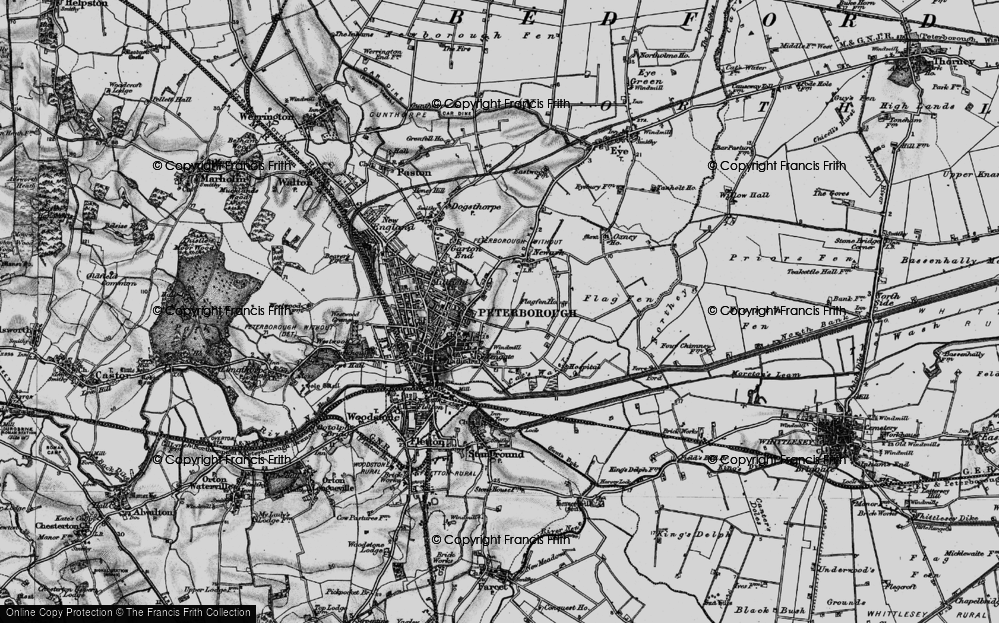 Old Map of Eastfield, 1898 in 1898