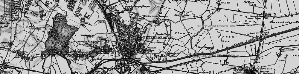 Old map of Eastfield in 1898