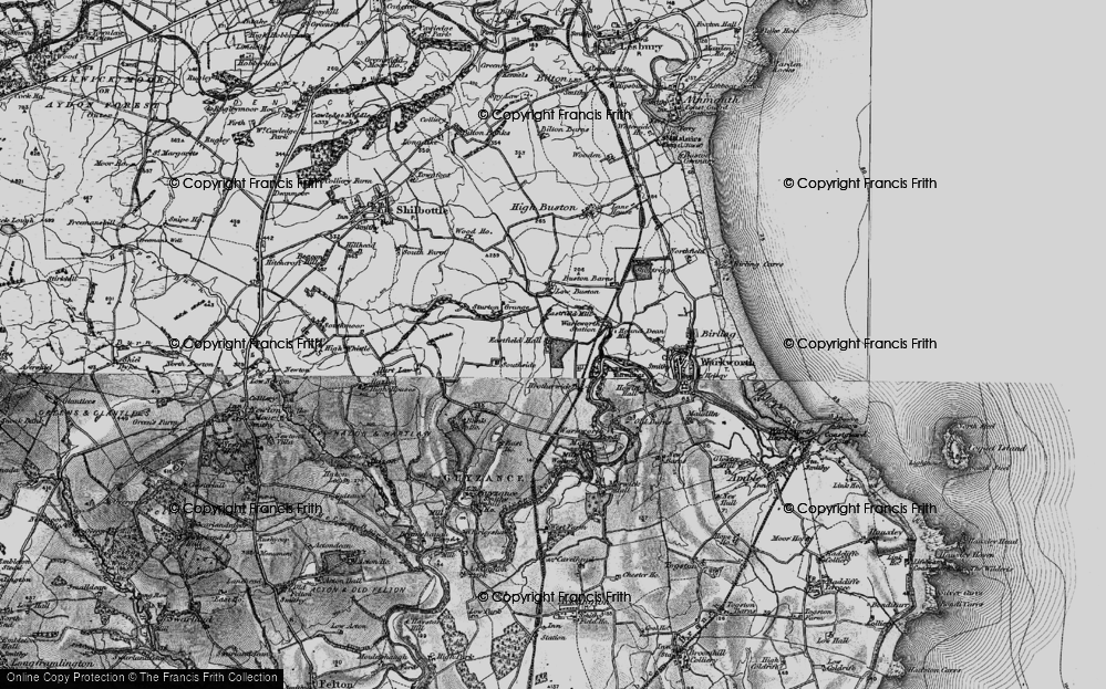 Old Map of Historic Map covering Brotherwick in 1897