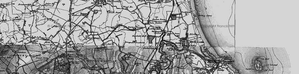 Old map of Low Buston in 1897