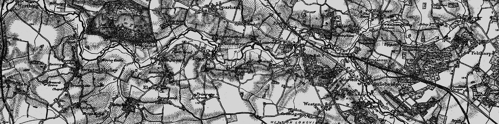 Old map of Easthaugh in 1898