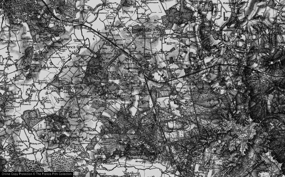 Old Map of Eastheath, 1895 in 1895