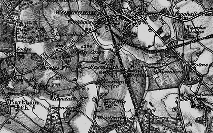 Old map of Eastheath in 1895