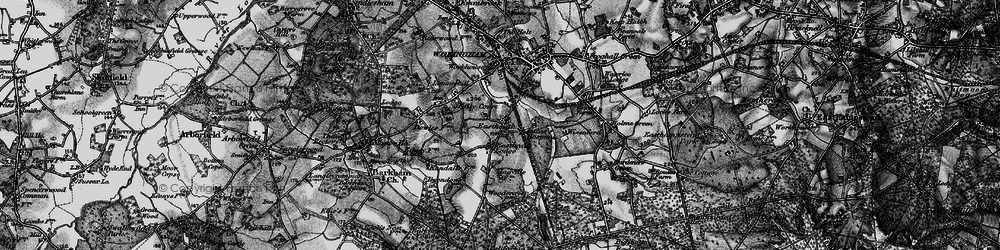 Old map of Eastheath in 1895