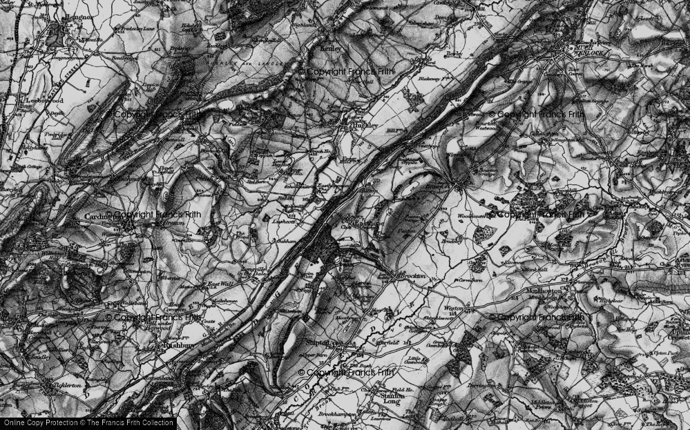 Old Map of Easthope, 1899 in 1899