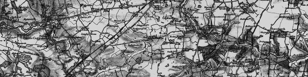 Old map of Easthorpe in 1896