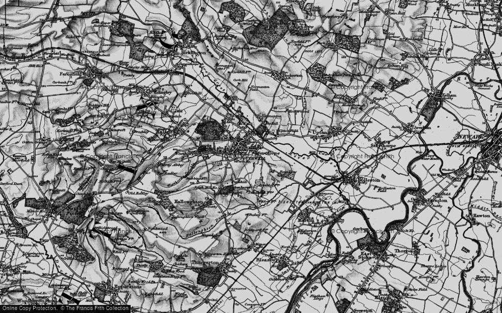 Old Map of Easthorpe, 1899 in 1899