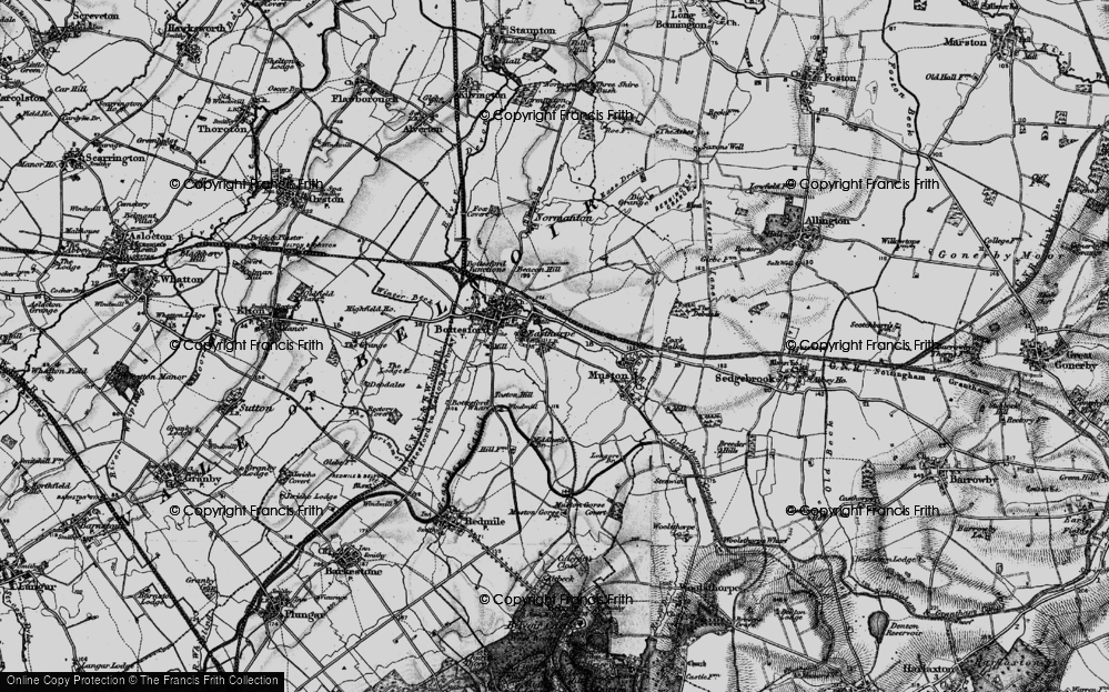 Old Map of Easthorpe, 1899 in 1899