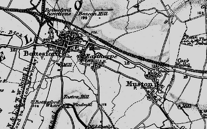 Old map of Easthorpe in 1899