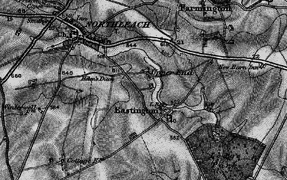 Old map of Eastington in 1896