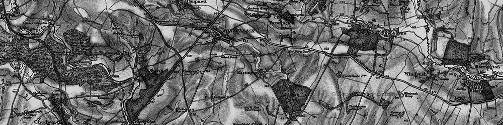Old map of Eastington in 1896