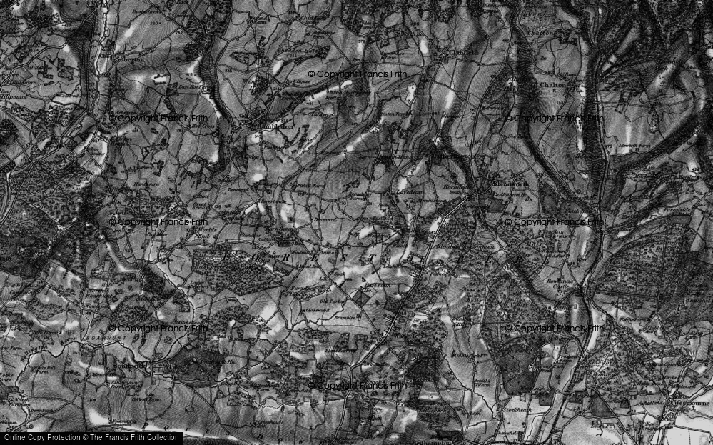 Old Map of Eastland Gate, 1895 in 1895