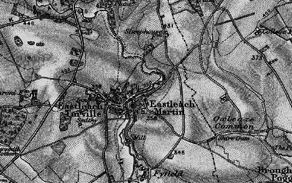 Old map of Broughtondowns Plantation in 1896