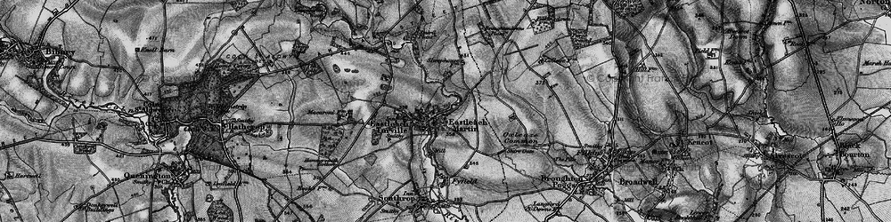 Old map of Broughtondowns Plantation in 1896