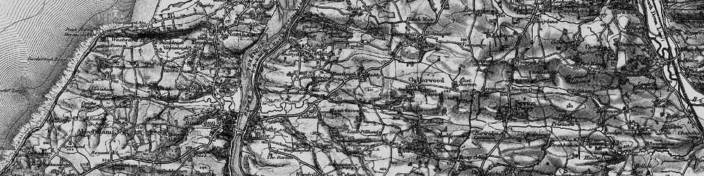 Old map of Bradavin in 1895