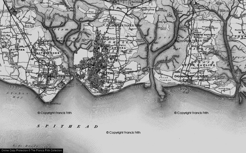 Old Map of Eastney, 1895 in 1895