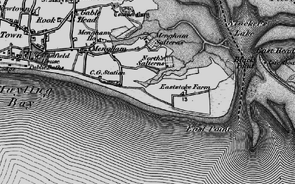 Old map of Eastoke in 1895