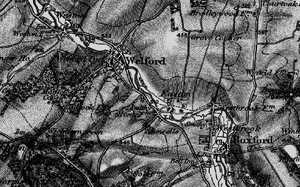 Old map of Easton in 1895