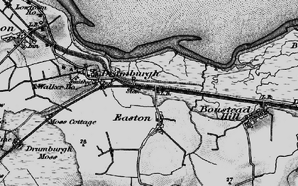 Old map of Easton in 1897