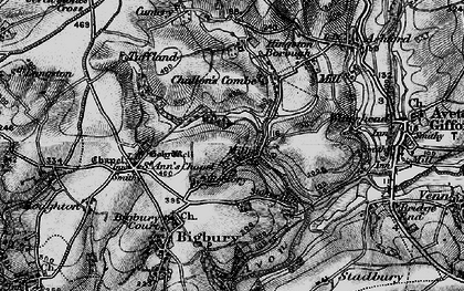 Old map of Ley in 1897