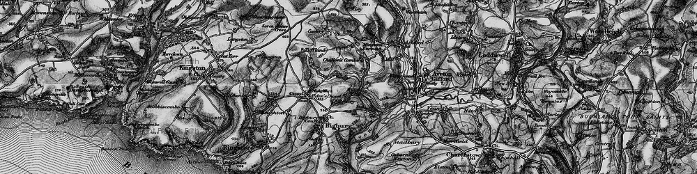 Old map of Ley in 1897