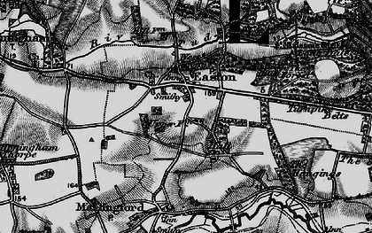 Old map of Easton in 1898