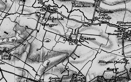 Old map of Whitleather Lodge in 1898